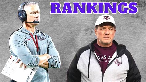 College Football Coaches Rankings 21-44 - Win Big Sports