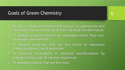 Green chemistry