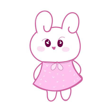 Bunny Sticker Vector Hd Images, Korean Cute Bunny Stickers, Bunny Png ...