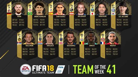 FUT 18 TOTW 41: The worst in FIFA history? - Futhead News