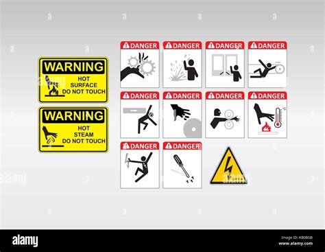 Workplace Safety Signs, editable vectors Stock Vector Art ...