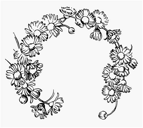 Daisy Chain Clip Arts - Daisy Chain Drawing, HD Png Download , Transparent Png Image - PNGitem