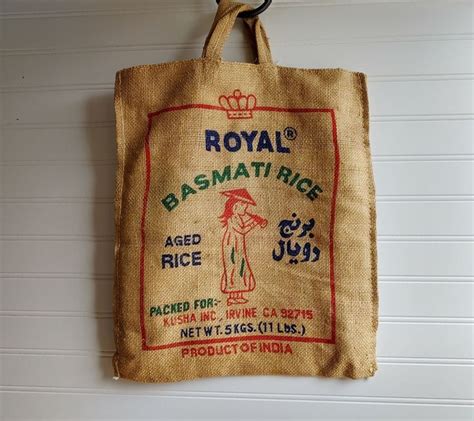 Woven Tote Rice Bag Vintage Burlap Rice Bag Grocery Tote | Etsy | Vintage burlap, Burlap decor ...