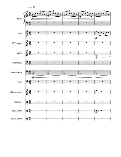 Movie Score Assorted24 Sheet music for Piano, Tuba, Flute, Contrabass ...