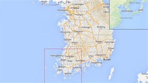 Jindo South Korea Map