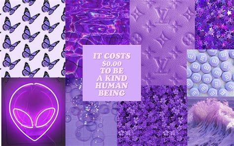 Collage High Quality Purple Aesthetic Laptop Wallpaper - Car Accident Lawyer