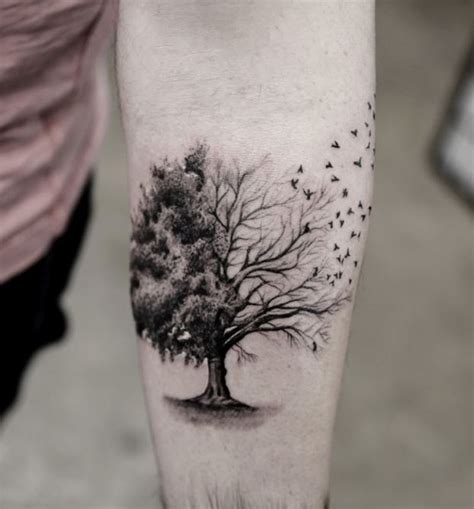 Tribal Tree Roots Tattoo