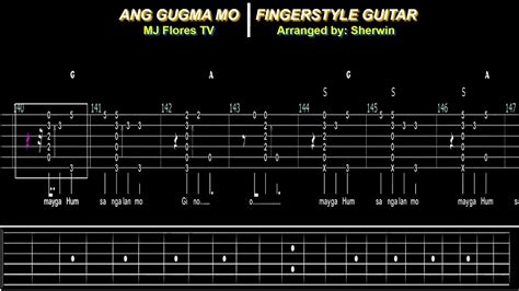 Ang Gugma Mo - MJ Flores TV Fingerstyle Guitar with Chords and Lyrics ...