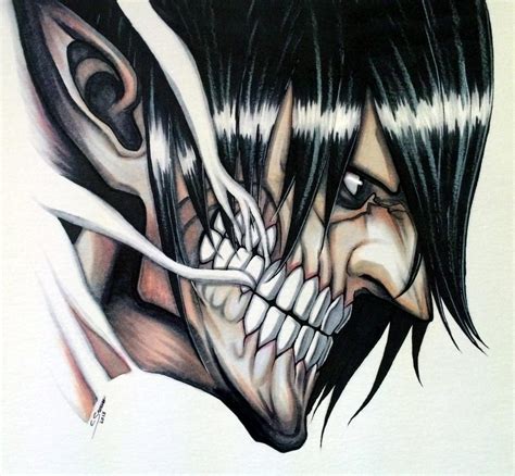 Eren Jaeger (Titan Form) Copic Marker Drawing by LethalChris on DeviantArt