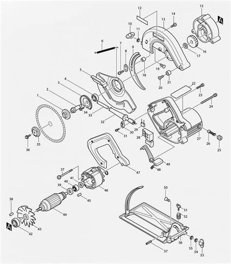 Makita Circular Saw 140mm Spare Parts SPARE_500 from Spare Parts World