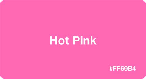 Hot Pink with HEX Code