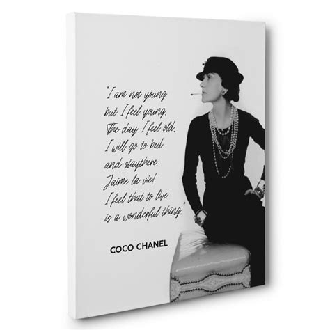 Coco Chanel Motivational Quote Canvas Wall Art - 16" x 20" - Walmart.com - Walmart.com