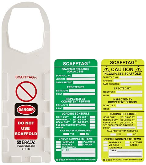 Buy Brady SCAF-STH132A Scafftag Standard Kit Online at desertcartKSA