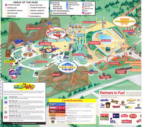 Hershey Park Printable Map