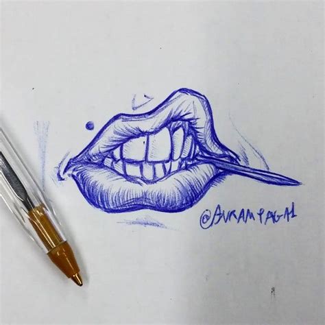 A tiny ballpoint pen drawing. - drawing | Ink pen drawings, Pen drawing ...