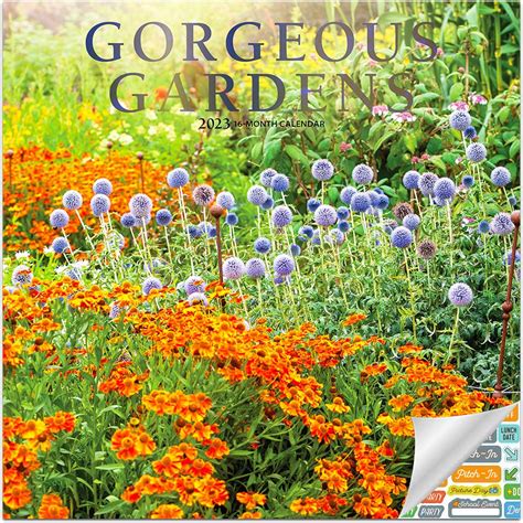 Amazon.com: Gorgeous Gardens Calendar 2023 - Deluxe 2023 Gardens Wall Calendar Bundle with Over ...