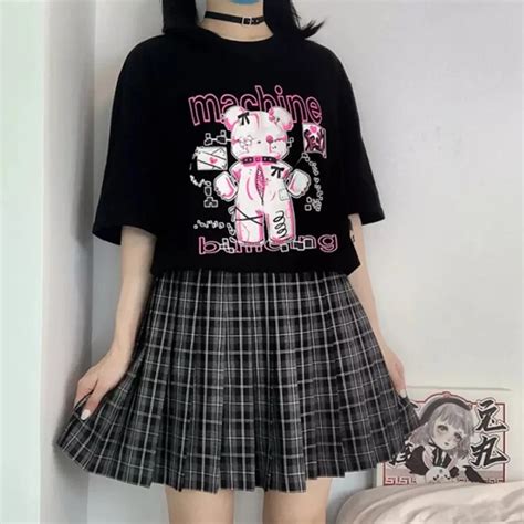Kawaii Bear Tshirt Anime Kuromi in 2021 | Clothes korean style, Kawaii ...