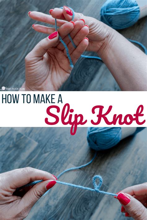 How to Make a Slip Knot for Crocheting and Knitting - Heart Hook Home