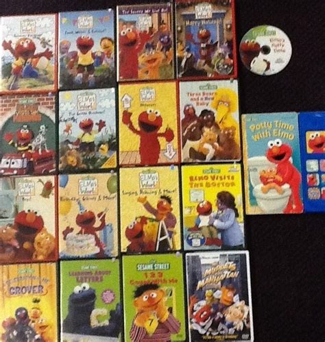 Sesame Street Elmo Dvd Lot