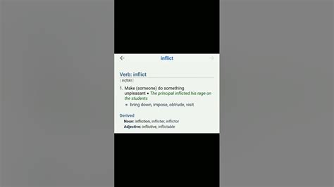 "Inflict" word meaning. Improve your vocabulary. - YouTube