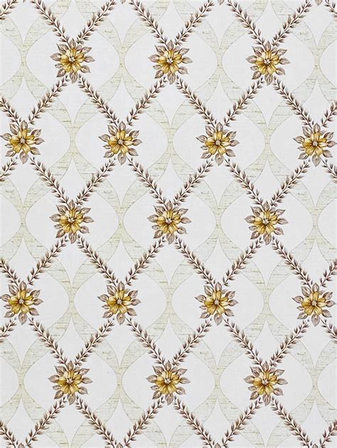 Vintage geometric floral wallpaper | Vintage Wallpapers - Online Shop