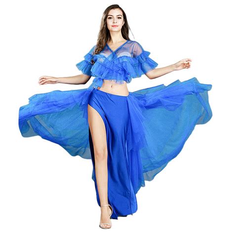 Buy ROYAL SMEELA Belly Dance Costume for Women Belly Dancing Skirt Sexy Tops Belly Dancing ...