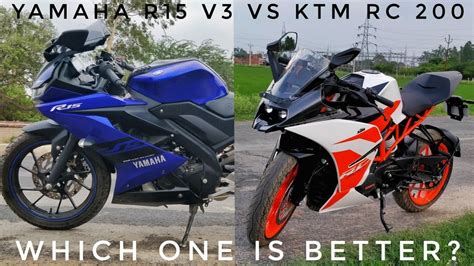 Ktm RC 200 vs Yamaha R15 V3 : Comparison In Hindi - YouTube