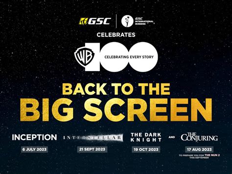 Golden Screen Cinemas celebrates Warner Bros' 100th Anniversary with ...