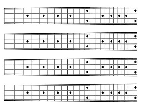 Guitar Fretboard Printable