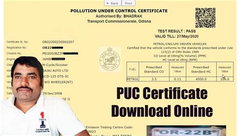 How to Download and Print PUC Certificate Online? PUCC ऑनलाइन कैसे ...