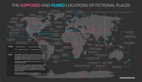 A Map Of Your Favorite Fictional Places, From Oz To Loompaland