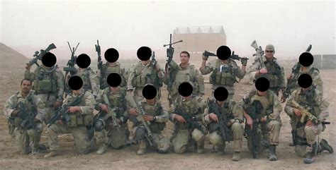 SEAL TEAM 3, Ramadi, Iraq, Summer 2006. Left to Right: Marc Lee, Ryan Job, Chris Kyle | Chris ...