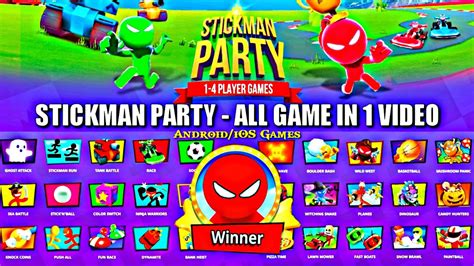 Stickman Party All Game In One Video | Stickman Party Funny Games ...