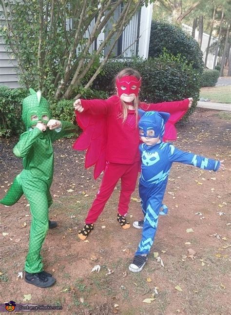 The PJ Masks Catboy, Gekko, and Owlette Costume | Creative DIY Ideas