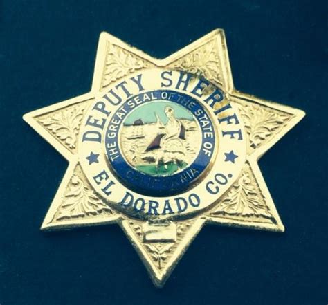 El Dorado county Sheriff Calif 2 | Police badge, Sheriff badge, Fire badge