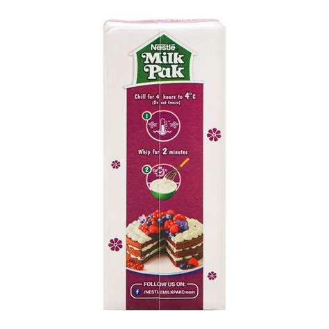 Buy Nestle Milkpak Dairy Whipping Cream, Sweetened, 200ml Online at Special Price in Pakistan ...