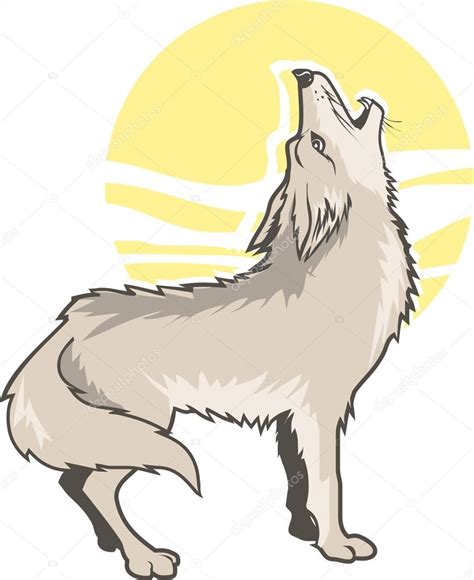 Howling Coyote Stock Vector Image by ©bigredlink #32895575