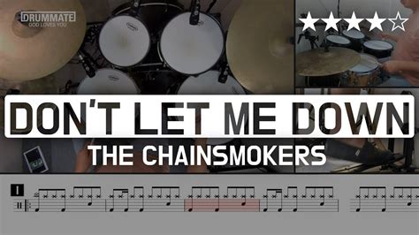 [Lv.15] Don't Let Me Down - The Chainsmokers (★★★★☆) Pop Drum Cover - YouTube