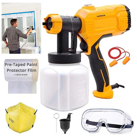 Homdum Electric Hvlp Paint Spray Gun 450W Portable Spraying Machine Fast Air Painting Tool With ...