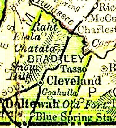 Bradley County Maps – Bradley County, Tennesseee, Genealogy & History