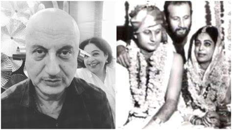 Anupam Kher celebrates 36th anniversary with wife Kirron Kher, shares wedding pic | Bollywood ...