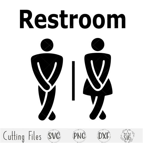 Restroom Svg Restroom Sign Svg Bathroom Svg Funny | Etsy