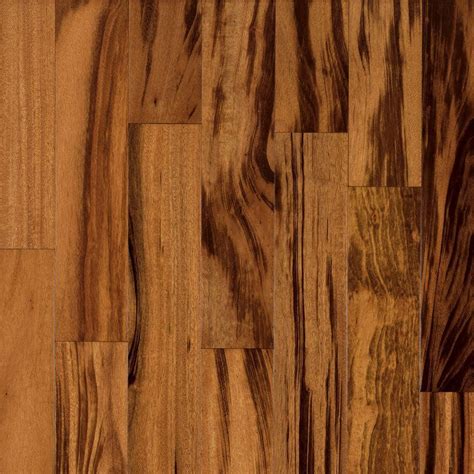 Bruce World Exotics Natural Tigerwood 3/8 in. x 3-1/2 in. x Varying ...