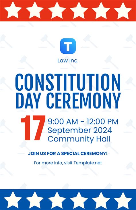 Free Constitution Day Event Template - Edit Online & Download | Template.net