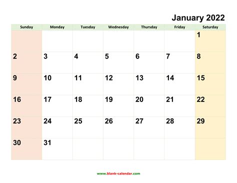 Monthly Calendar 2022 | Free Download, Editable and Printable