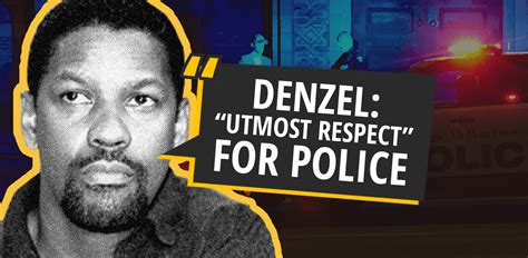 Denzel Washington Talks "Utmost Respect" For Police | Actors Are Idiots