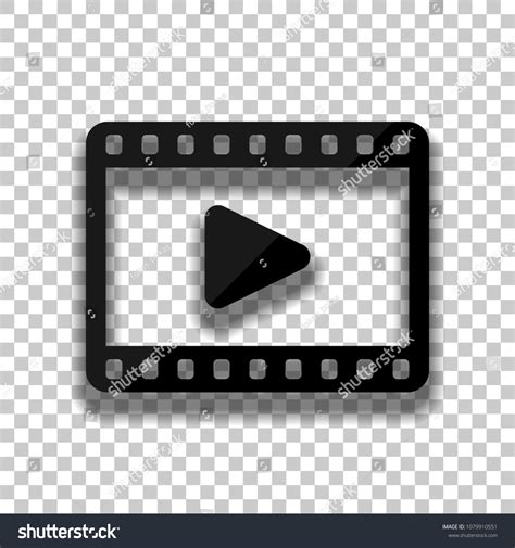 Video Icon Black Glass Icon Soft Stock Vector (Royalty Free) 1079910551 ...