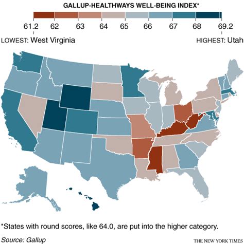 The Happiest States of America - The New York Times