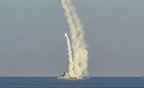 Russia launches two Moskit supersonic anti-ship missiles over the Sea ...