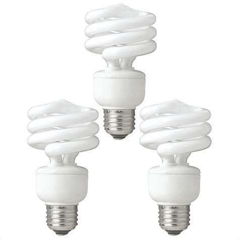 TCP 40-Watt Equivalent Daylight Spiral Non Dimmable CFL Light Bulb (3 ...